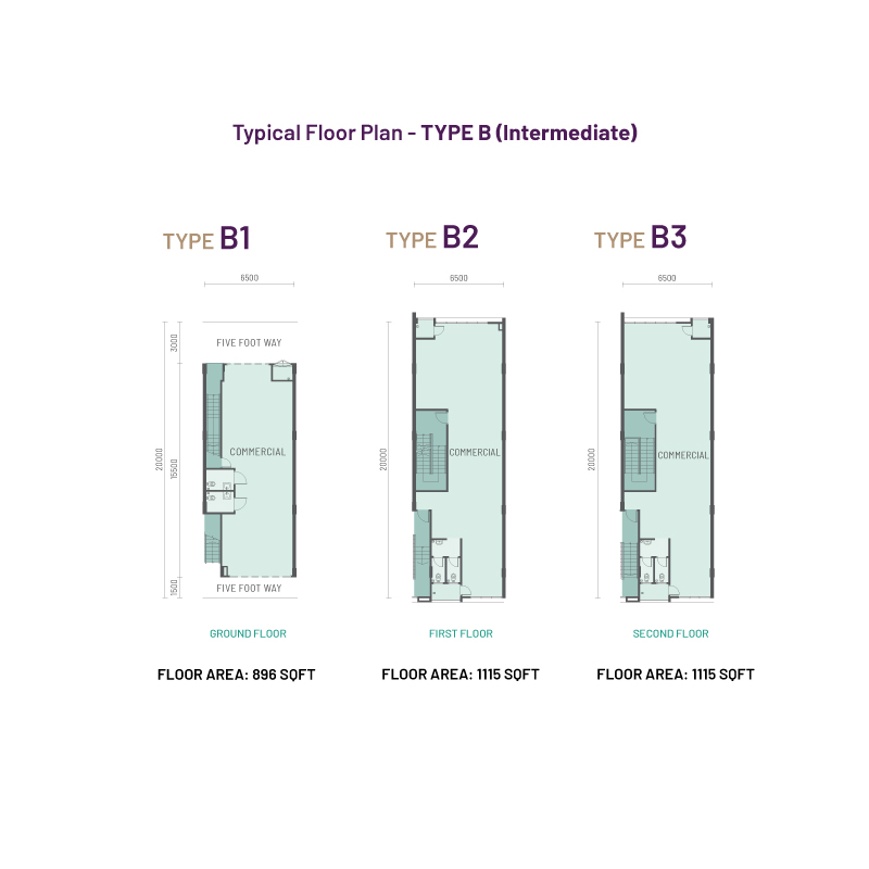 Type B Ground Floor Plan — NorthBank Central